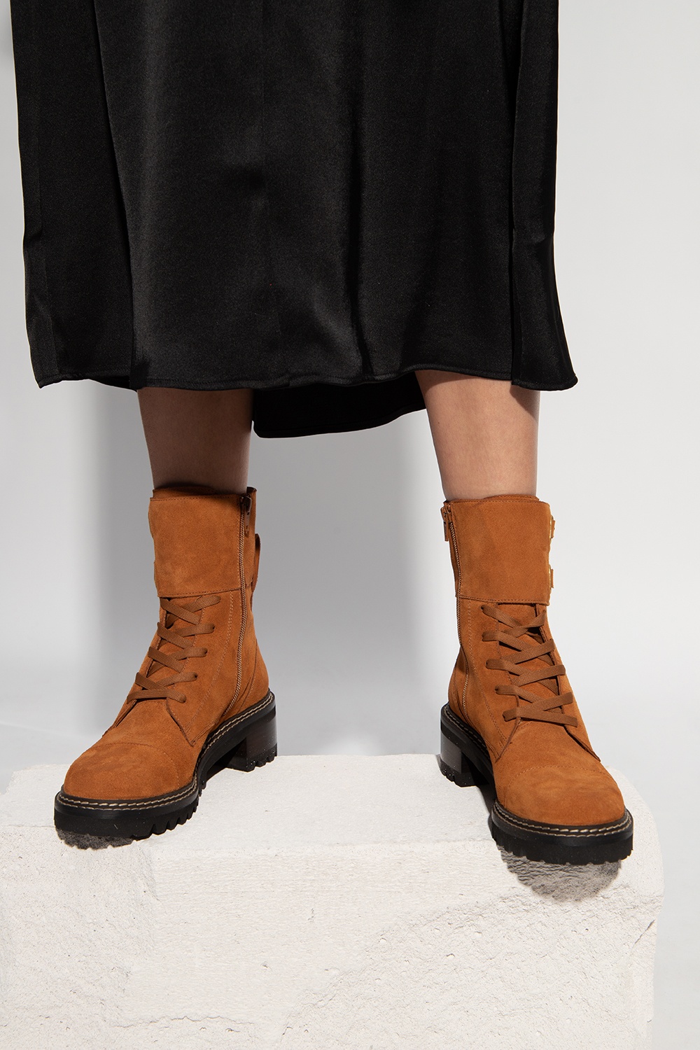 See By SCARF chloe ‘Mallory’ suede ankle boots